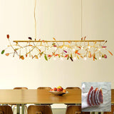 Modern Agate Flake Crown Chandelier Natural Onyx Stone Pendant Light in Gold