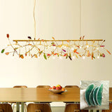 Modern Agate Flake Crown Chandelier Natural Onyx Stone Pendant Light in Gold