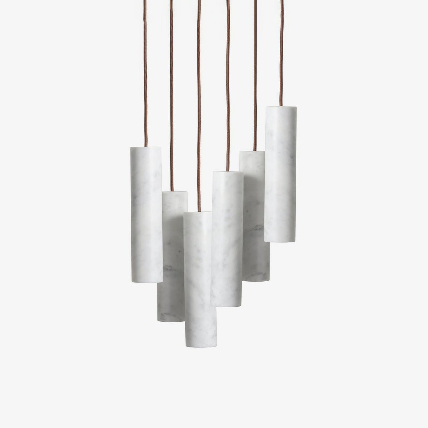 Modern Alabaster Cylinder Pendant Light Minimalist Natural Stone Droplet Hanging Lamp