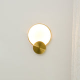 Modern Alabaster LED Wall Lamp Gold Sconce Set of Two for Living Room and Bedroom