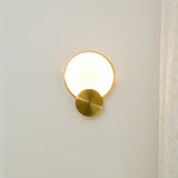 Modern Alabaster LED Wall Lamp Gold Sconce Set of Two for Living Room and Bedroom