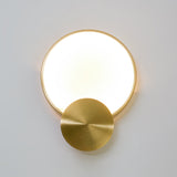 Modern Alabaster LED Wall Lamp Gold Sconce Set of Two for Living Room and Bedroom