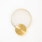 Modern Alabaster LED Wall Lamp Gold Sconce Set of Two for Living Room and Bedroom