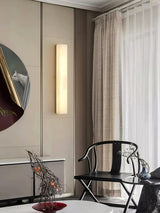 Modern Alabaster LED Wall Sconce Luxury Natural Stone Brass Sconce Light for Indoor Decor