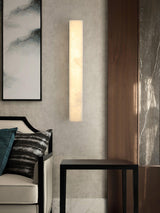 Modern Alabaster LED Wall Sconce Luxury Natural Stone Brass Sconce Light for Indoor Decor