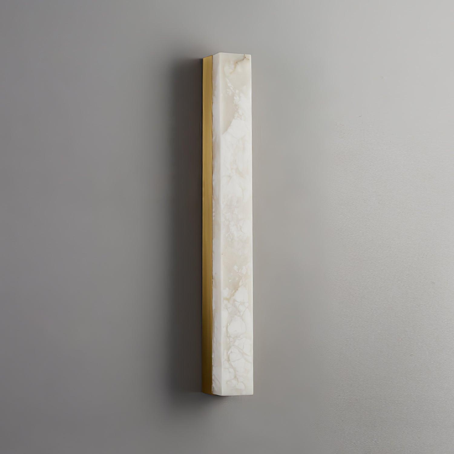 Modern Alabaster LED Wall Sconce Luxury Natural Stone Brass Sconce Light for Indoor Decor