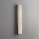 Modern Alabaster LED Wall Sconce Luxury Natural Stone Brass Sconce Light for Indoor Decor