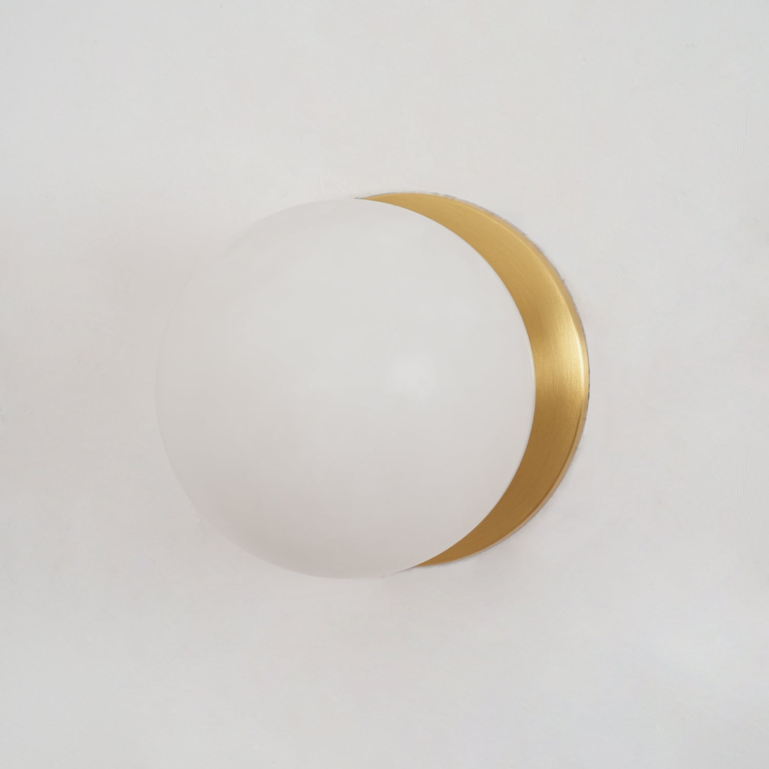 Modern Alabaster Mini Orb Wall Lamp Spherical Natural Stone Sconce for Interior Spaces