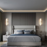 Modern Alabaster Pill Shape Wall Sconce LED Indoor Light Fixture with Natural Stone Shade