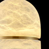 Modern Alabaster Stone LED Pendant Lamp Minimalist Art Hanging Light
