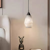 Modern Alabaster Stone Pendant Light with Spanish Marble Shade for Kitchen Island