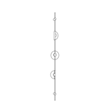 Modern Alabaster Vertical LED Wall Sconce Slim Minimalist Lighting in Gold and Black Finish