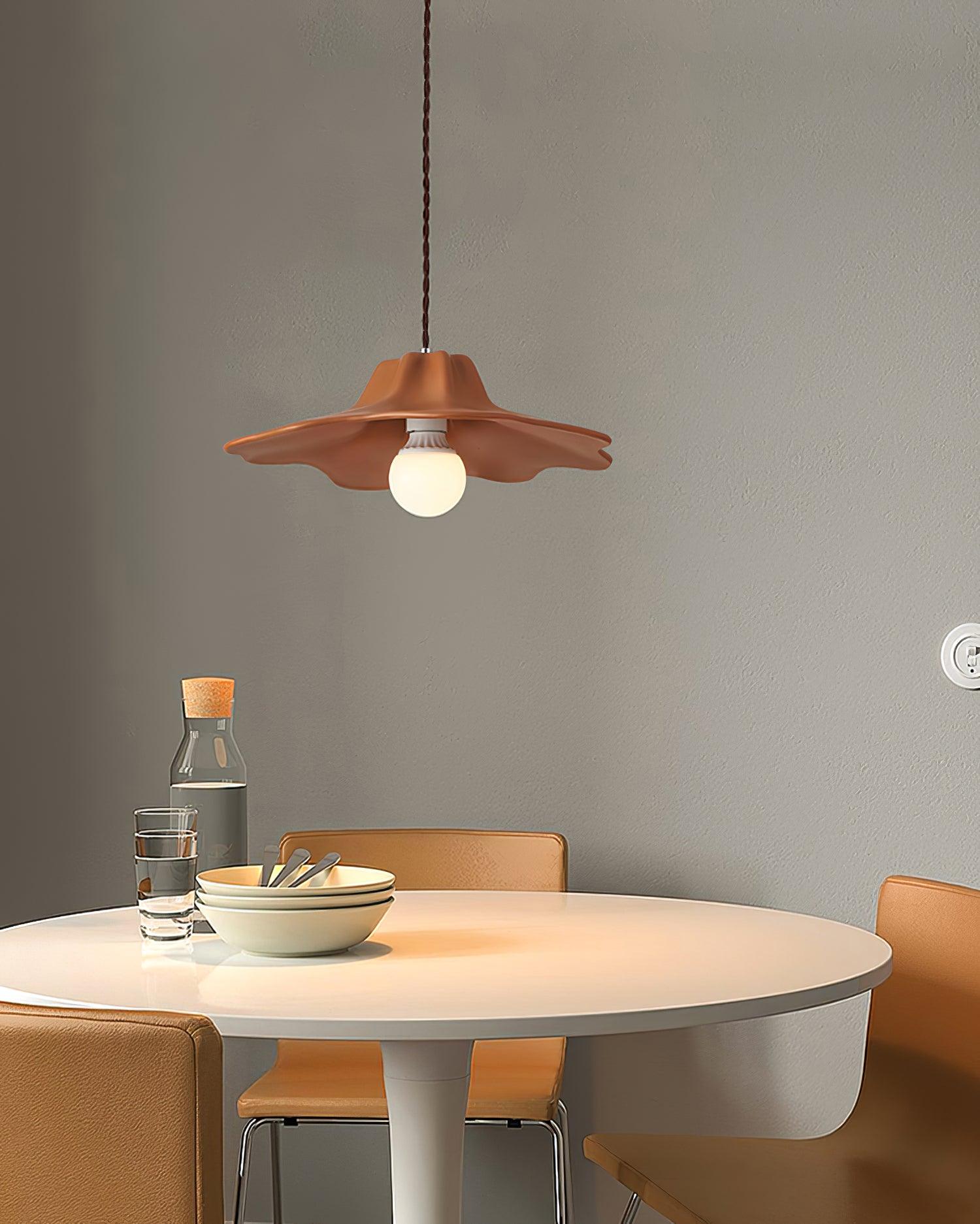 Modern Alien Resin Pendant Light Organic Wabi Sabi Hanging Fixture for Dining Room