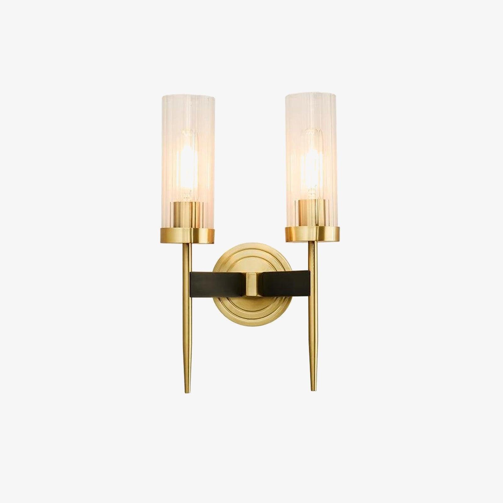 Modern Alouette Brass Wall Sconce Borosilicate Glass Bracket Wall Lamp for Interior Lighting