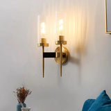 Modern Alouette Brass Wall Sconce Borosilicate Glass Bracket Wall Lamp for Interior Lighting