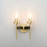 Modern Alouette Brass Wall Sconce Borosilicate Glass Bracket Wall Lamp for Interior Lighting