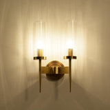 Modern Alouette Brass Wall Sconce Borosilicate Glass Bracket Wall Lamp for Interior Lighting