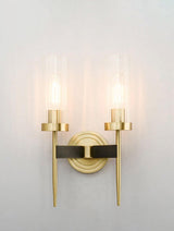 Modern Alouette Brass Wall Sconce Borosilicate Glass Bracket Wall Lamp for Interior Lighting