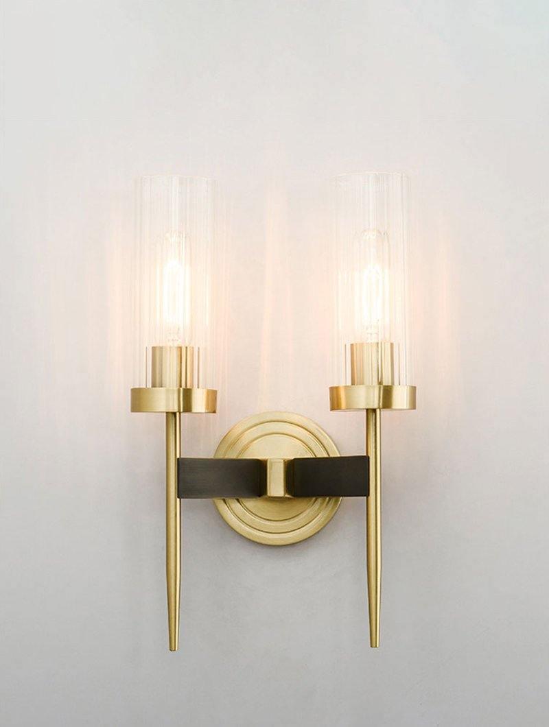 Modern Alouette Brass Wall Sconce Borosilicate Glass Bracket Wall Lamp for Interior Lighting
