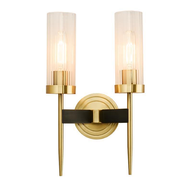 Modern Alouette Brass Wall Sconce Borosilicate Glass Bracket Wall Lamp for Interior Lighting