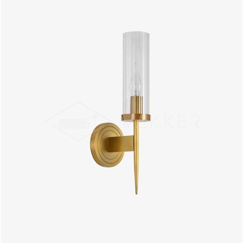 Modern Alouette Brass Wall Sconce Borosilicate Glass Bracket Wall Lamp for Interior Lighting
