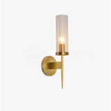 Modern Alouette Brass Wall Sconce Borosilicate Glass Bracket Wall Lamp for Interior Lighting