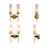 Modern Alouette Brass Wall Sconce Borosilicate Glass Bracket Wall Lamp for Interior Lighting