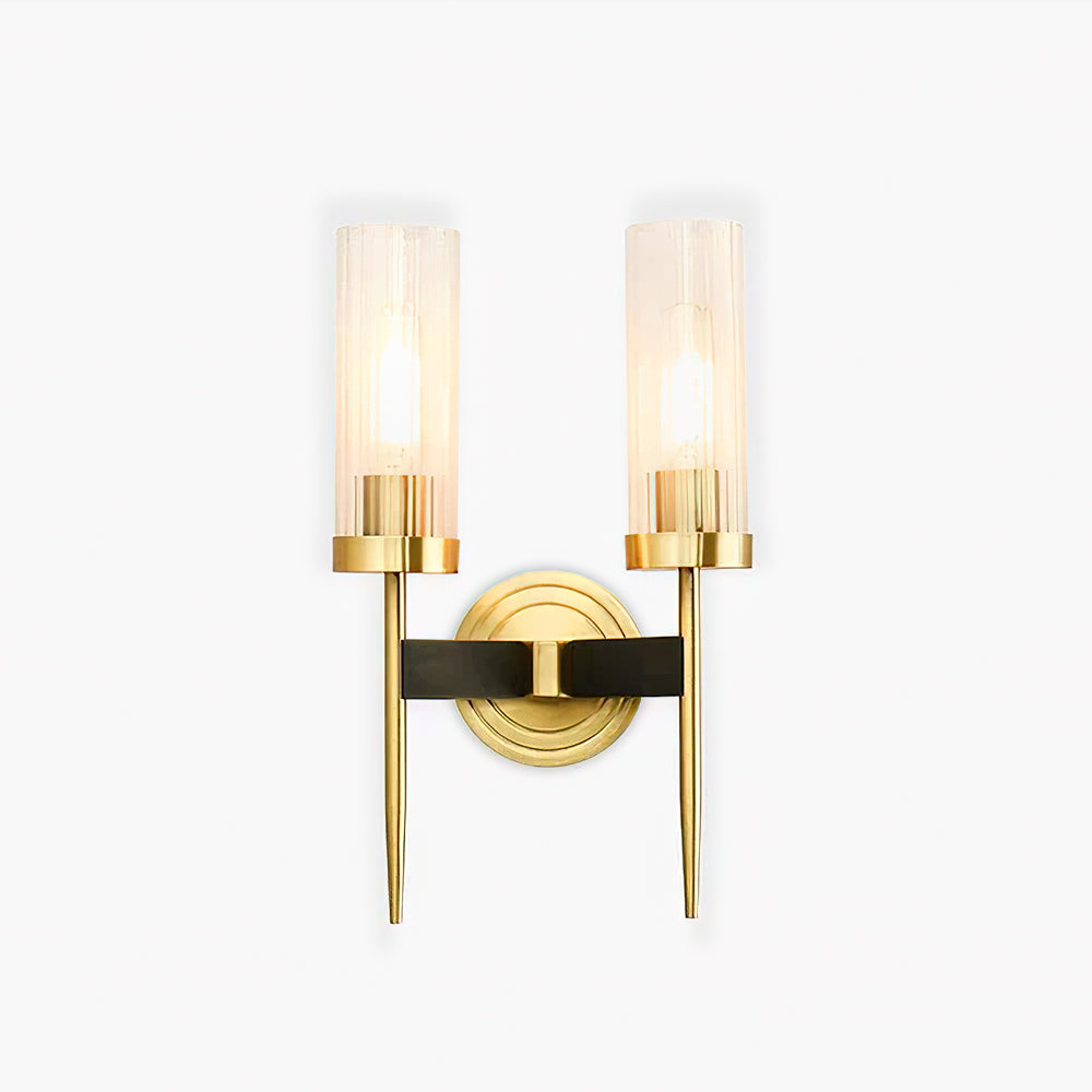 Modern Alouette Brass Wall Sconce Borosilicate Glass Bracket Wall Lamp for Interior Lighting