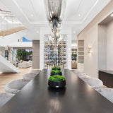 Modern Aluminum Chain Chandelier Shimmering Waterfall Pendant Light for Dining Room