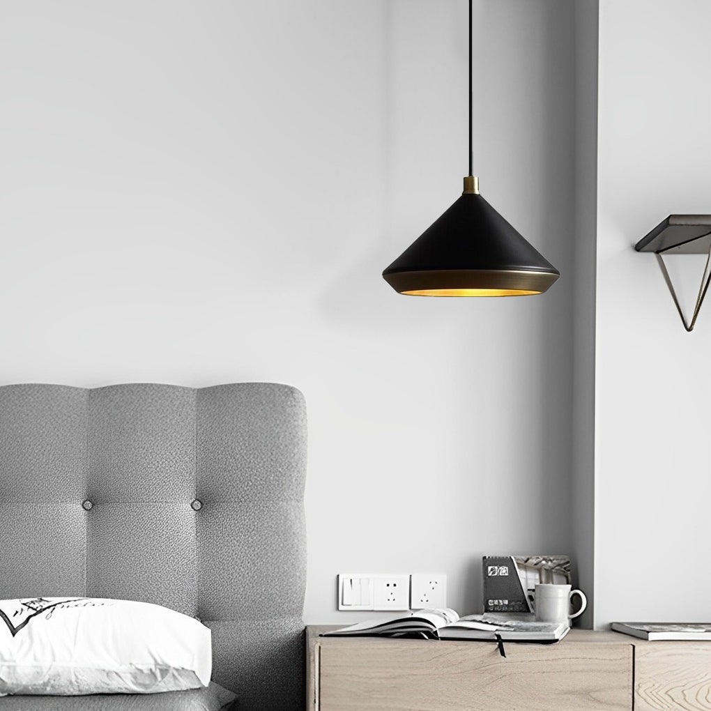 Modern Aluminum Conical Dome Hanging Ceiling Lamp Creative Pendant Light Fixture