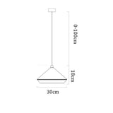 Modern Aluminum Conical Dome Hanging Ceiling Lamp Creative Pendant Light Fixture