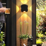 Modern Aluminum LED Outdoor Wall Sconce Waterproof Up and Down Light for Patio and Garden