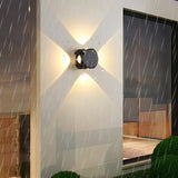 Modern Aluminum LED Outdoor Wall Sconce Waterproof Up and Down Light for Patio and Garden