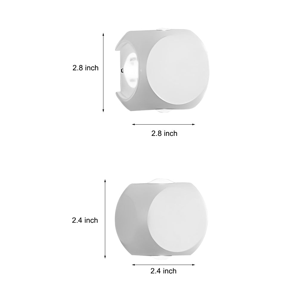 Modern Aluminum LED Outdoor Wall Sconce Waterproof Up and Down Light for Patio and Garden