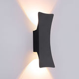 Modern Aluminum Outdoor LED Wall Light IP65 Waterproof Up and Down Exterior Sconce for Porch and Patio