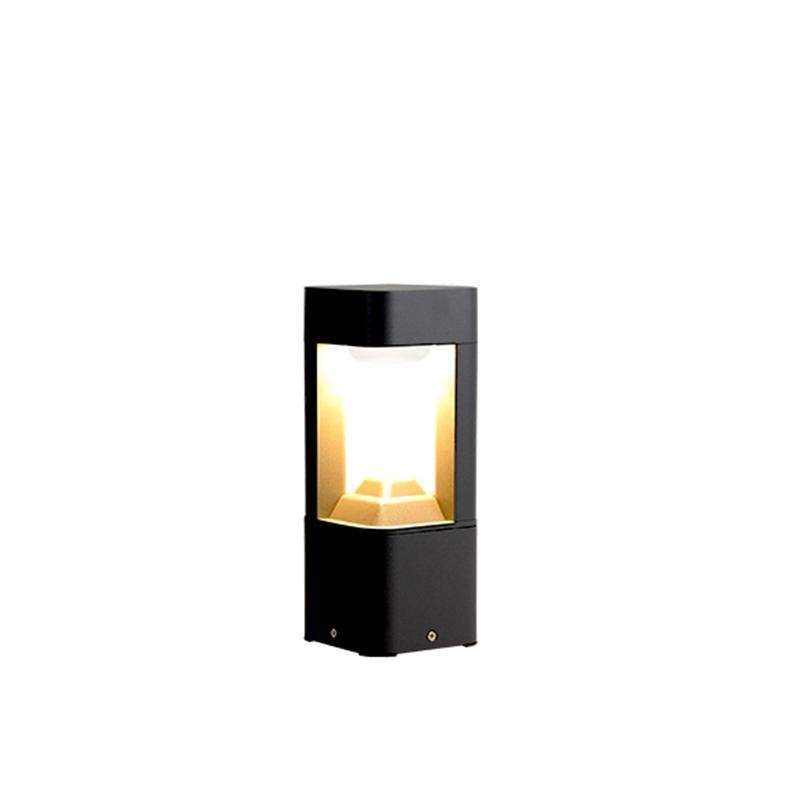 Modern Aluminum Outdoor Pathway Light Waterproof LED Garden Landscape Bollard Fixture
