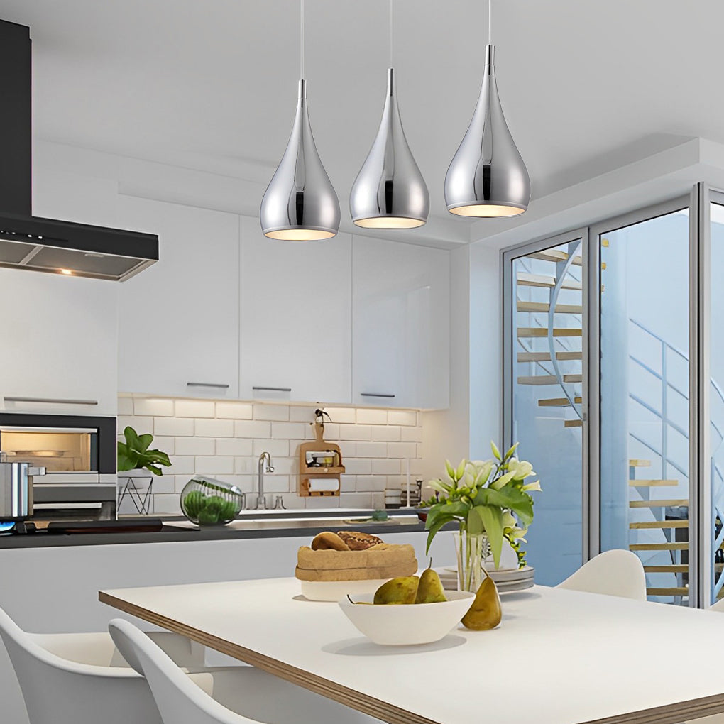 Modern Aluminum Pendant Light Minimalist Retro Industrial Hanging Ceiling Fixture for Kitchen Dining