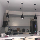 Modern Aluminum Pendant Light Minimalist Retro Industrial Hanging Ceiling Fixture for Kitchen Dining
