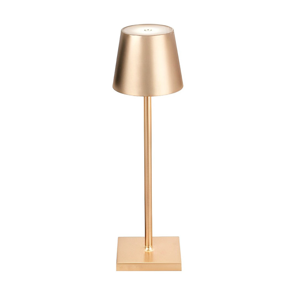 Modern Aluminum Rechargeable Top Hat Table Lamp Dimmable Cordless Touch Control Bedside Light