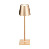 Modern Aluminum Rechargeable Top Hat Table Lamp Dimmable Cordless Touch Control Bedside Light