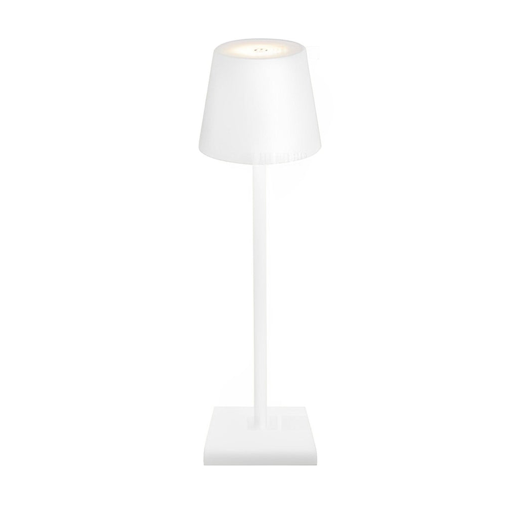 Modern Aluminum Rechargeable Top Hat Table Lamp Dimmable Cordless Touch Control Bedside Light