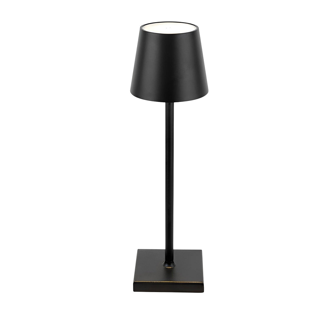 Modern Aluminum Rechargeable Top Hat Table Lamp Dimmable Cordless Touch Control Bedside Light