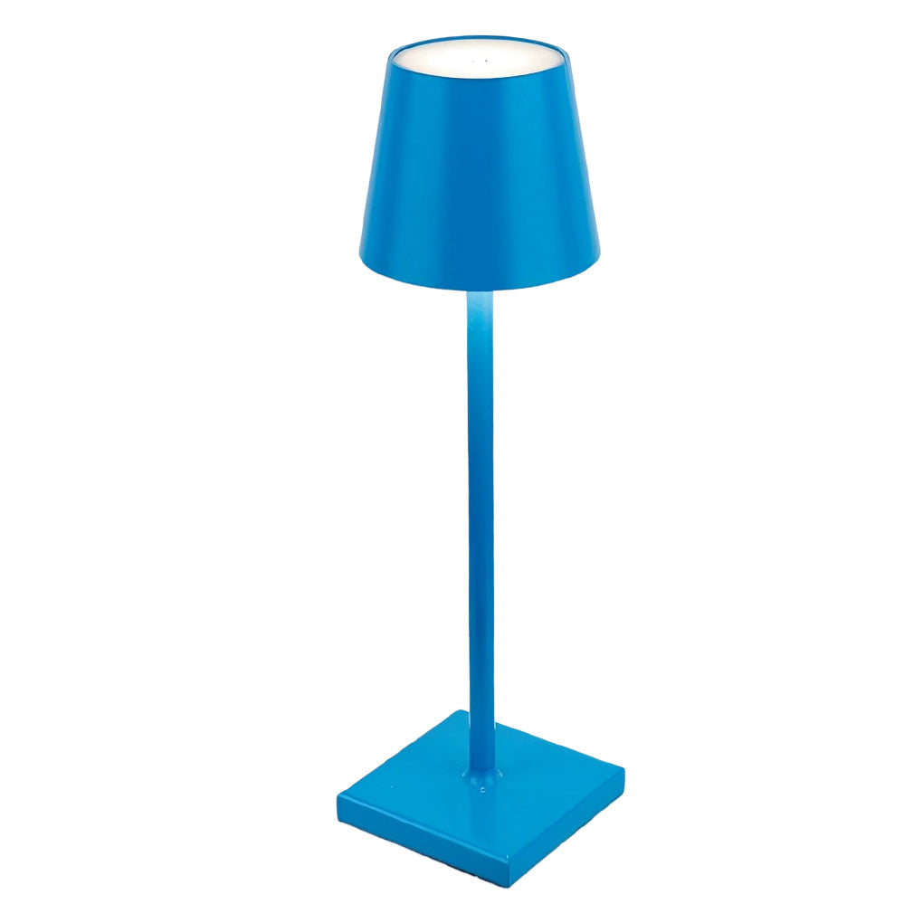 Modern Aluminum Rechargeable Top Hat Table Lamp Dimmable Cordless Touch Control Bedside Light