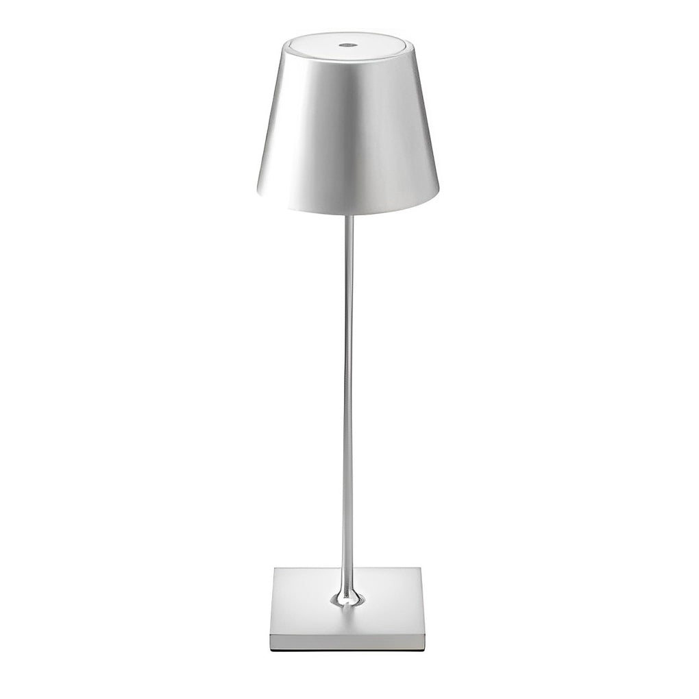 Modern Aluminum Rechargeable Top Hat Table Lamp Dimmable Cordless Touch Control Bedside Light