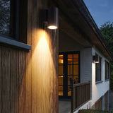 Modern Aluminum Round LED Up and Down Outdoor Wall Sconce Waterproof IP65 Porch Light