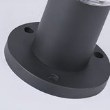 Modern Aluminum Solar Fence Post Light Waterproof Outdoor Garden Pillar Lamp with Remote Control