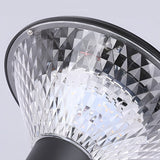 Modern Aluminum Solar Fence Post Light Waterproof Outdoor Garden Pillar Lamp with Remote Control