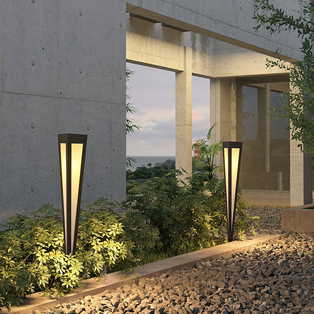 Modern Aluminum Square Conical LED Pathway Lights IP65 Waterproof Outdoor Landscape Lighting