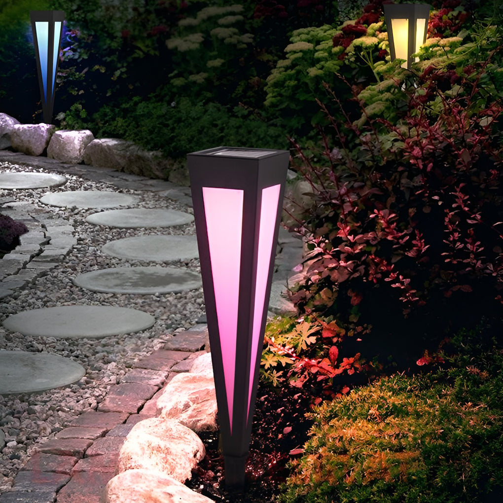 Modern Aluminum Square Conical LED Pathway Lights IP65 Waterproof Outdoor Landscape Lighting