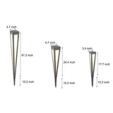 Modern Aluminum Square Conical LED Pathway Lights IP65 Waterproof Outdoor Landscape Lighting